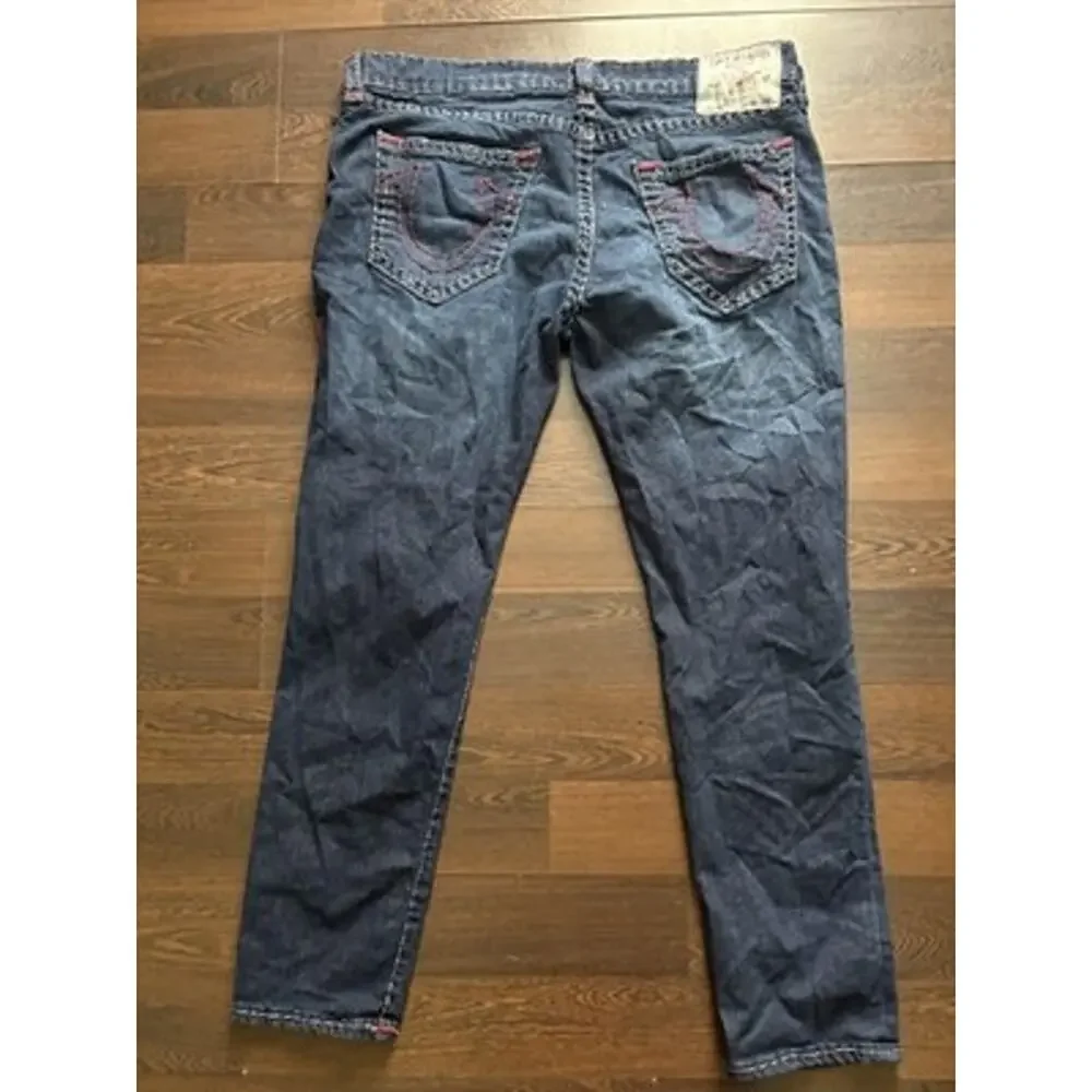 True Religion Rocco Relaxed Skinny Jeans Super T Size 40